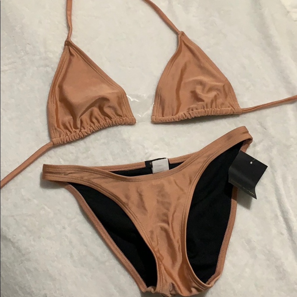 Tan mint swim bikini